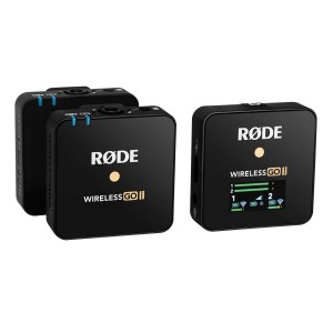 میکروفون یقه ای بی سیم دو میکروفونه رود مدل WIRELESS GO II